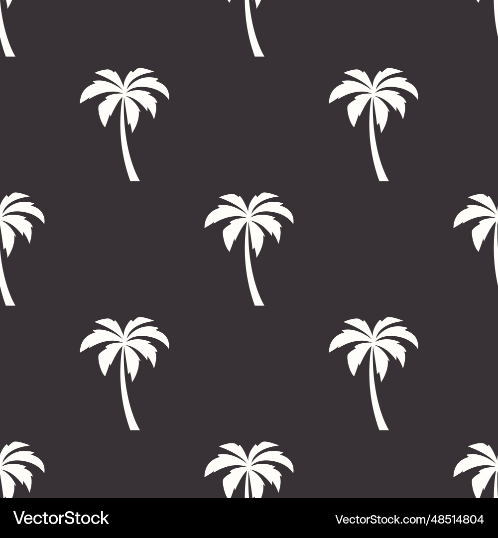 Seamless pattern with palm trees tree Seamless pattern with palm trees tree vector image