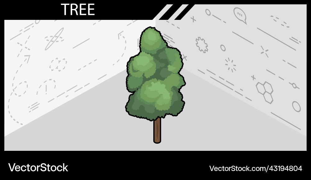 Tree isometric design icon web 3d colorful Tree isometric design icon web 3d colorful vector image