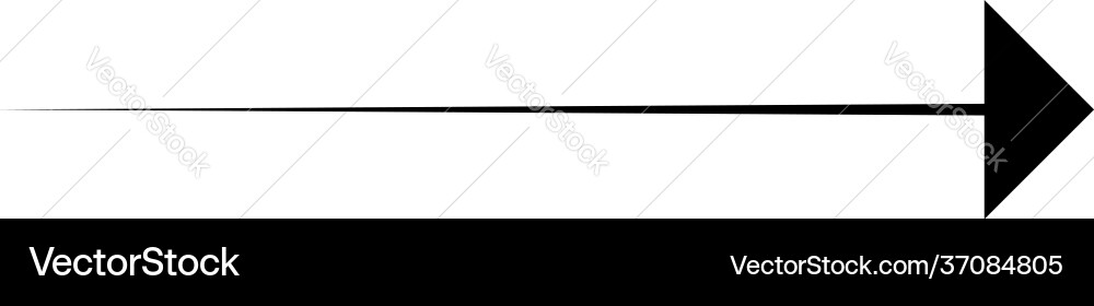 Black arrow pointing right shape element Black arrow pointing right shape element vector image