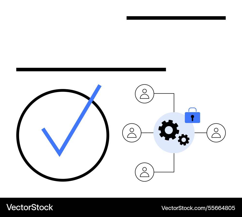 Data security and team collaboration structure Data security and team collaboration structure Vector Image
