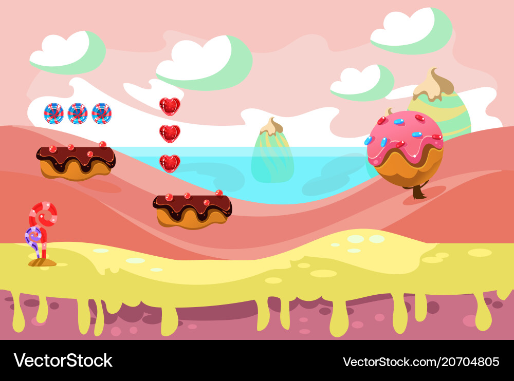 Design for background of fantasy game Design for background of fantasy game vector image