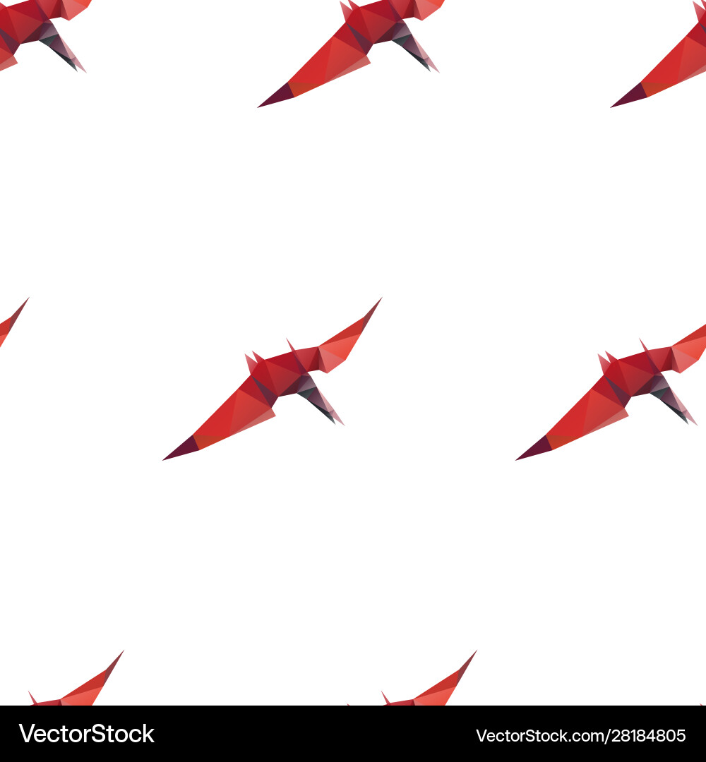 Dinosaur Triangle Pattern Vector Image