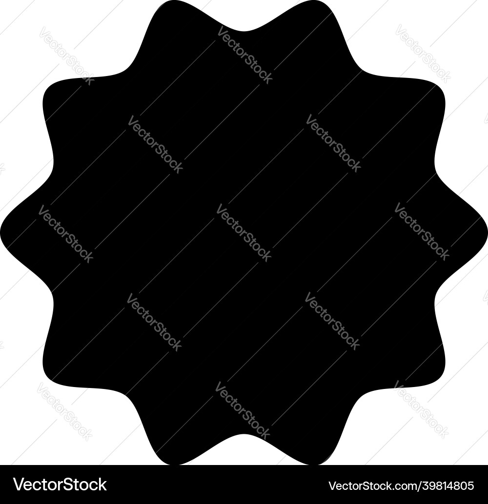 Empty button banner shape element vector image