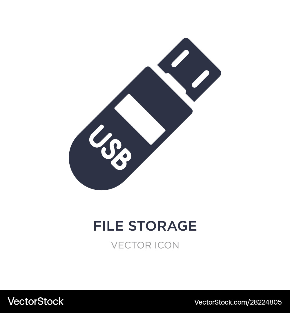 File storage icon on white background simple File storage icon on white background simple vector image