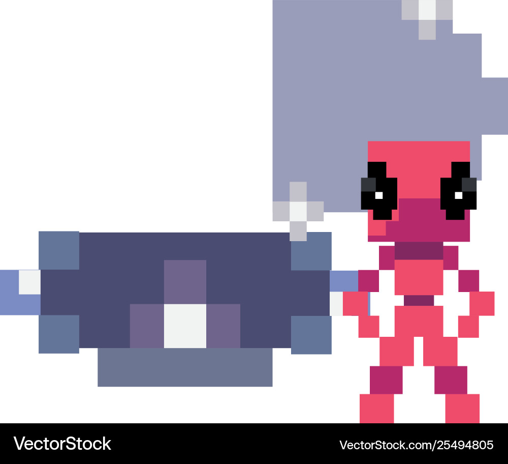 Invader video game retro vector image
