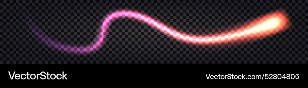Neon glow wave swirl with synthwave purple fiery Neon glow wave swirl with synthwave purple fiery Vector Image