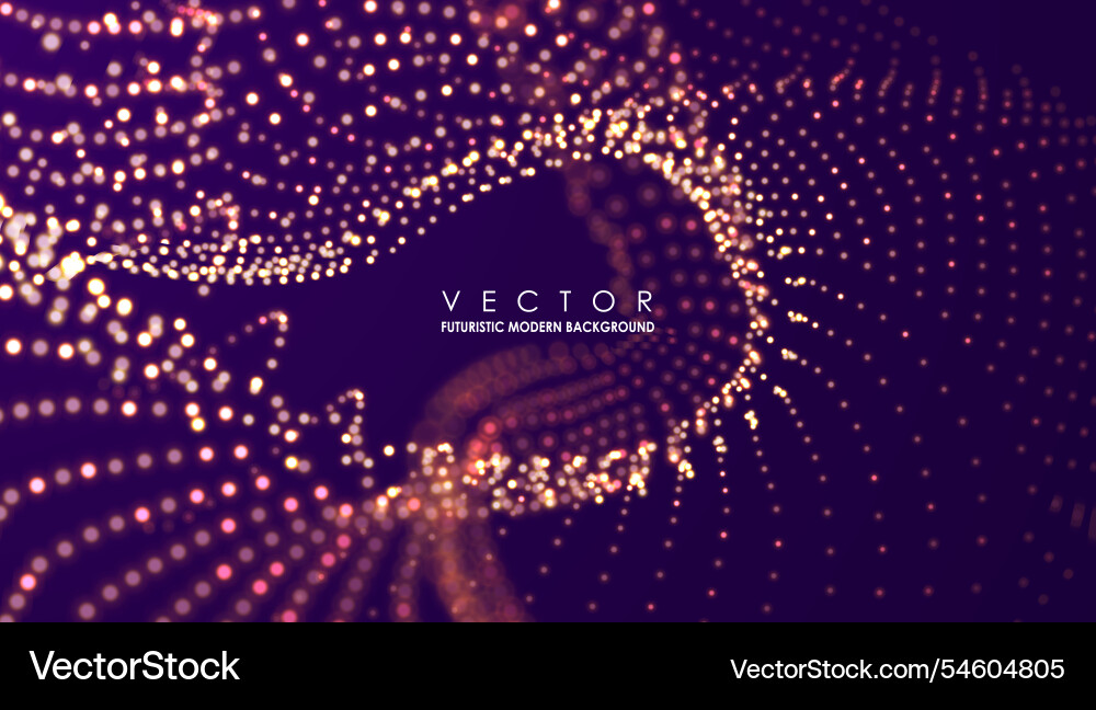 Particles dynamic flow Particles dynamic flow vector image