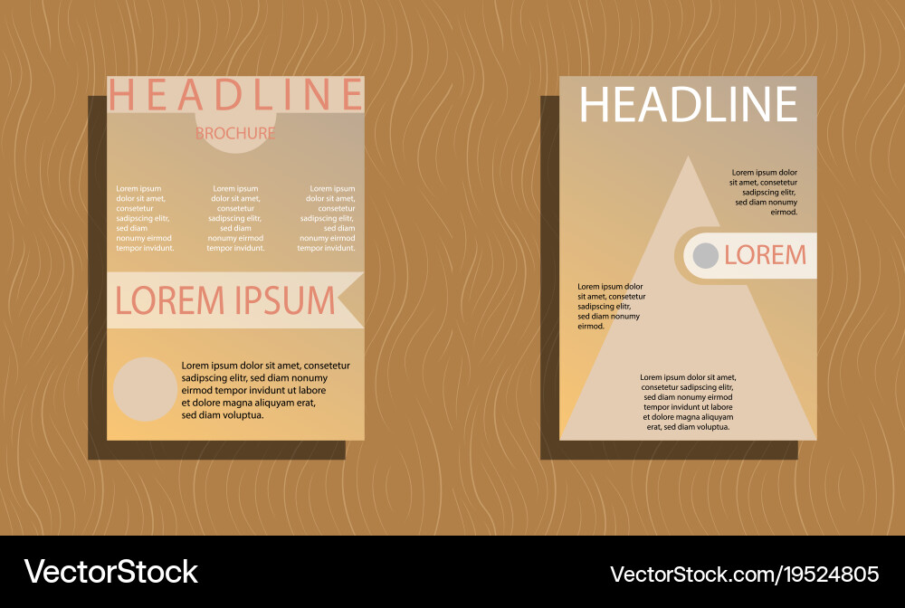 Set of layout background for art template Vector Image