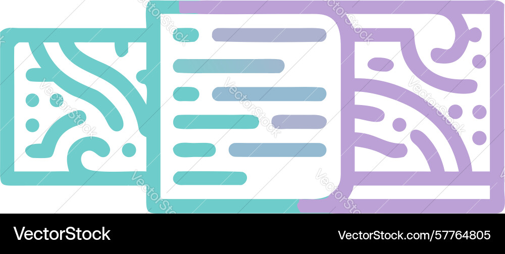 Stack of documents with abstract text design vector image