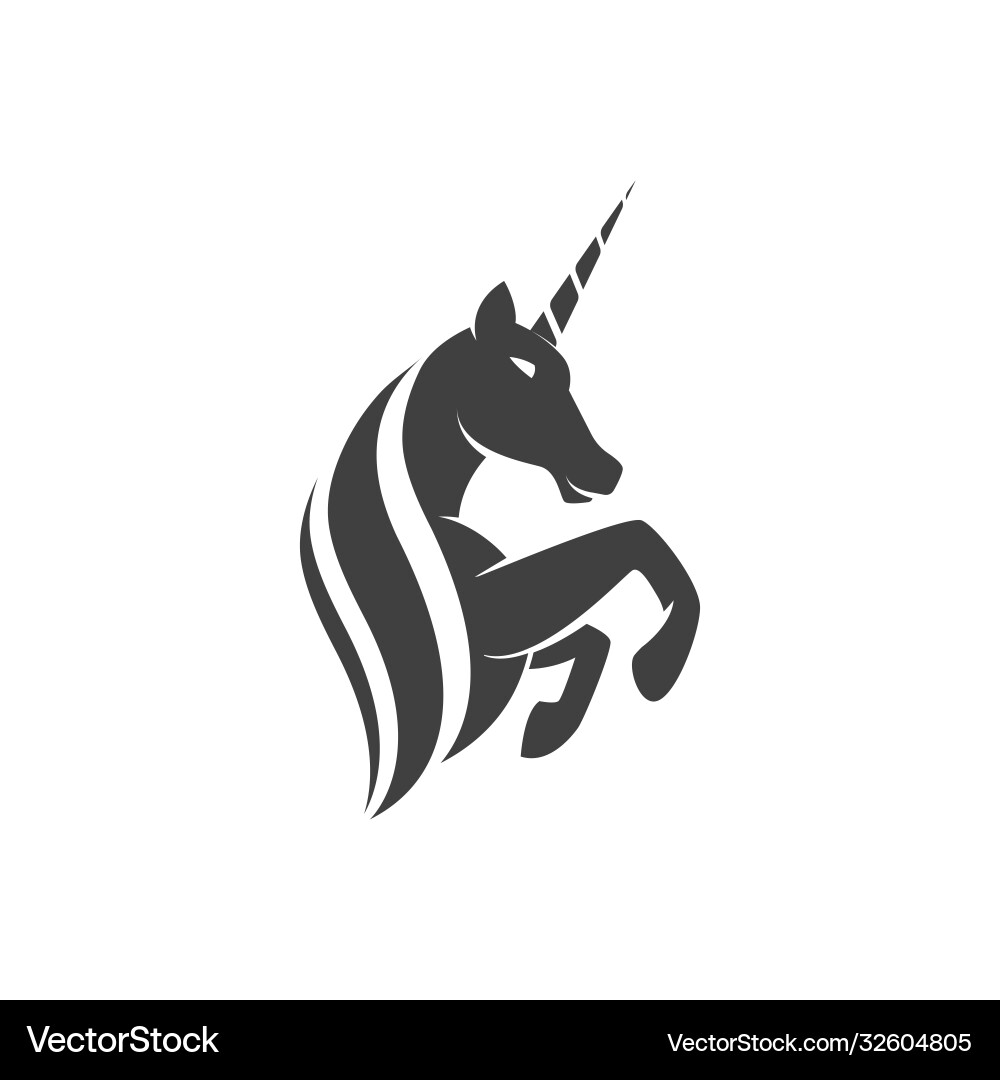 Unicorn logo icon Unicorn logo icon Vector Image
