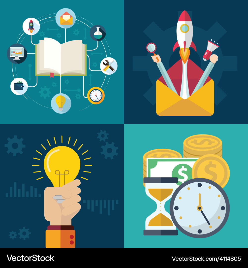 Web design and technology icons Vector Image