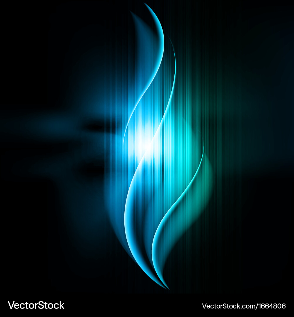 Abstract background with waves and lines vector image