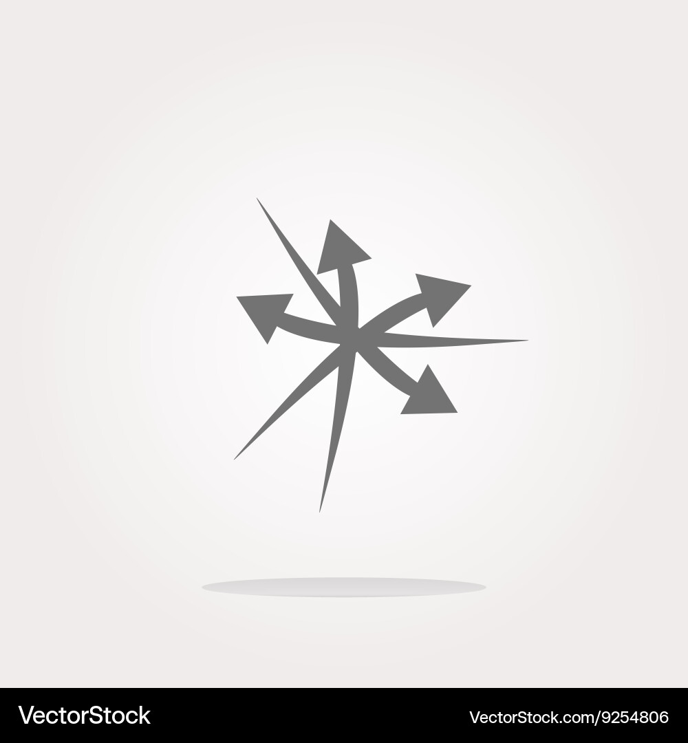 Arrow set web icon button isolated vector image