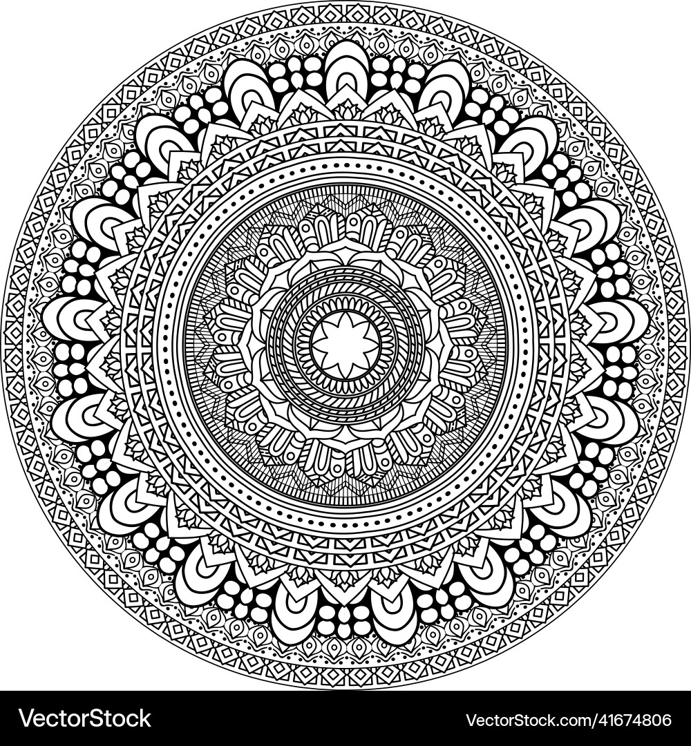 Circular pattern in form of mandala Circular pattern in form of mandala Vector Image