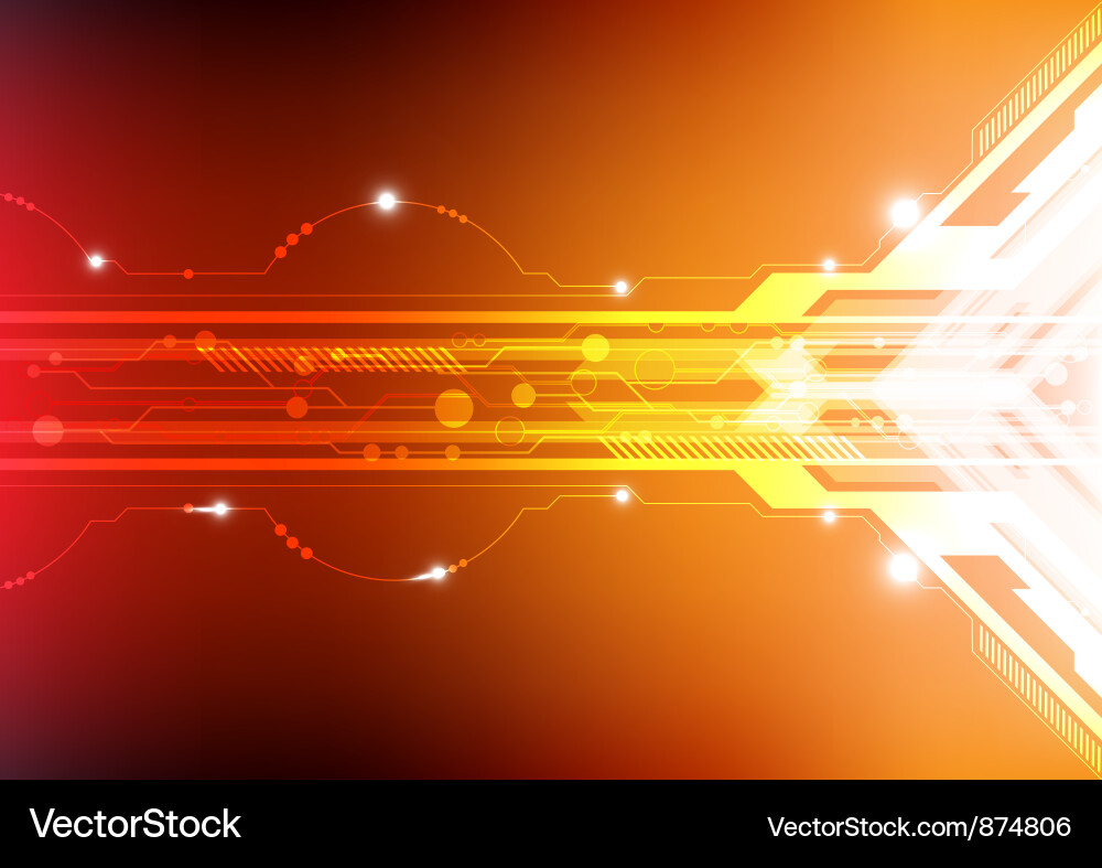 Dynamic Technology Background Vector Image
