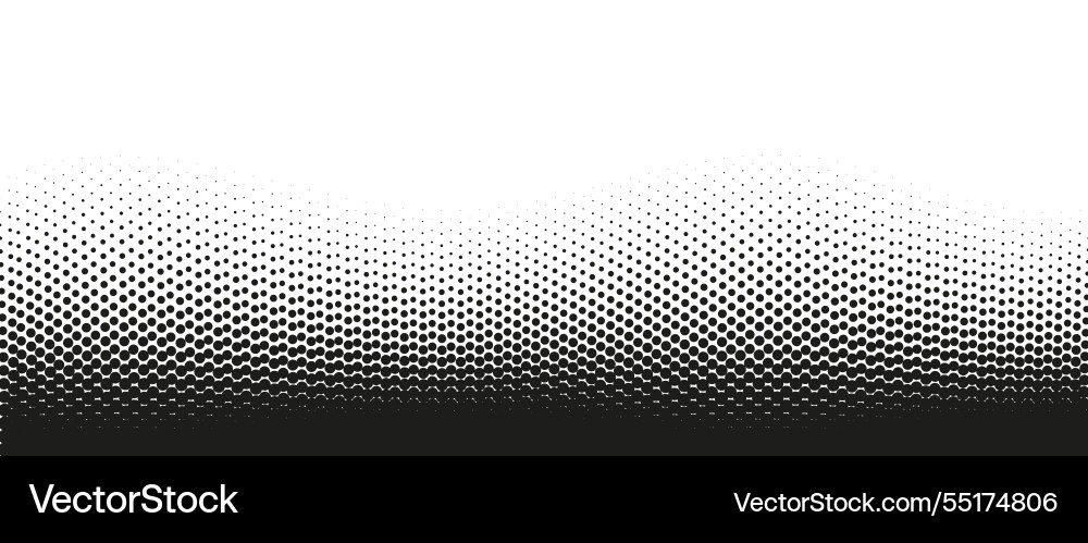 Halftone wavy pattern pop art gradient texture Halftone wavy pattern pop art gradient texture Vector Image