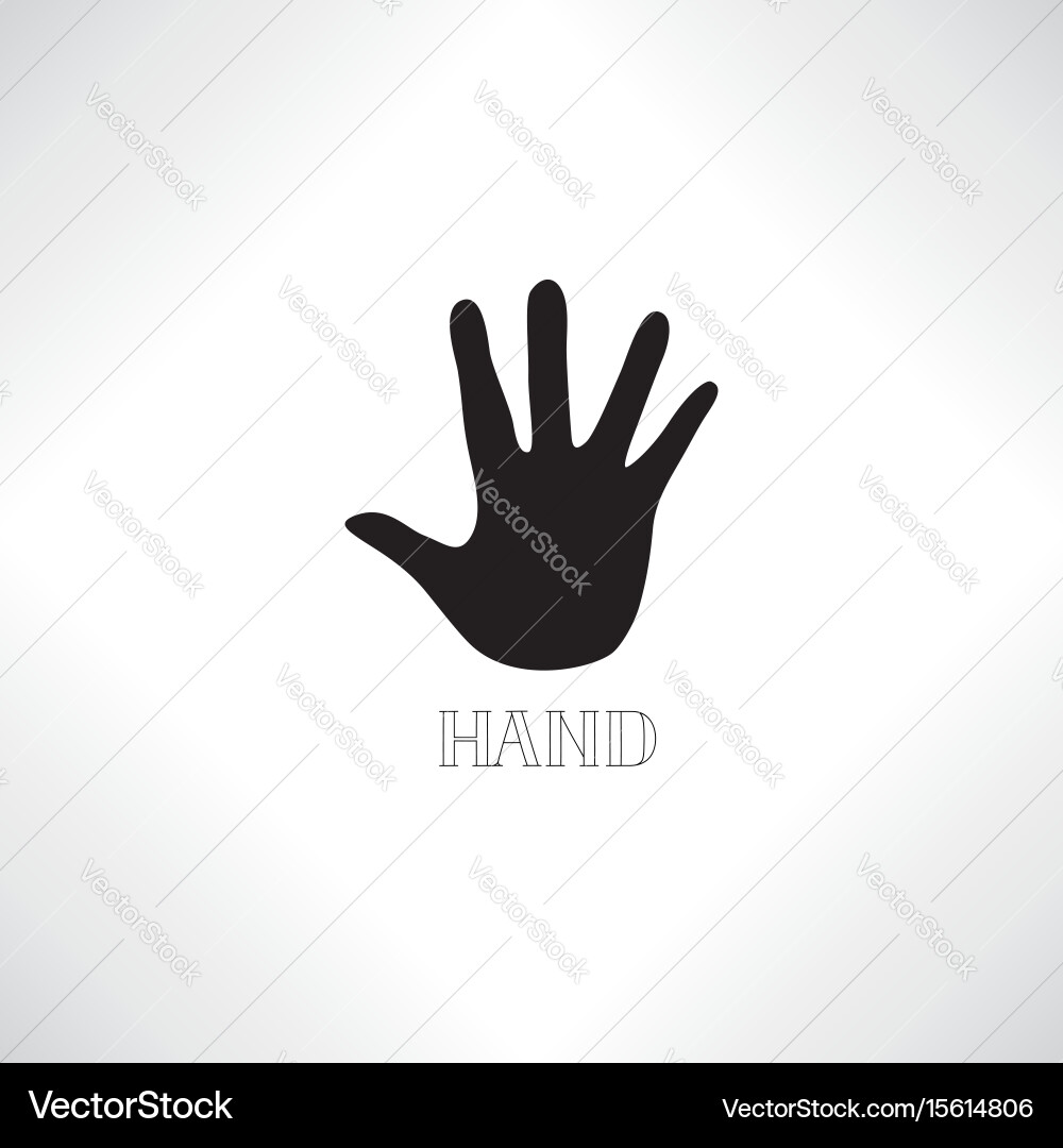 Helping hand icon human silhouette friend Vector Image