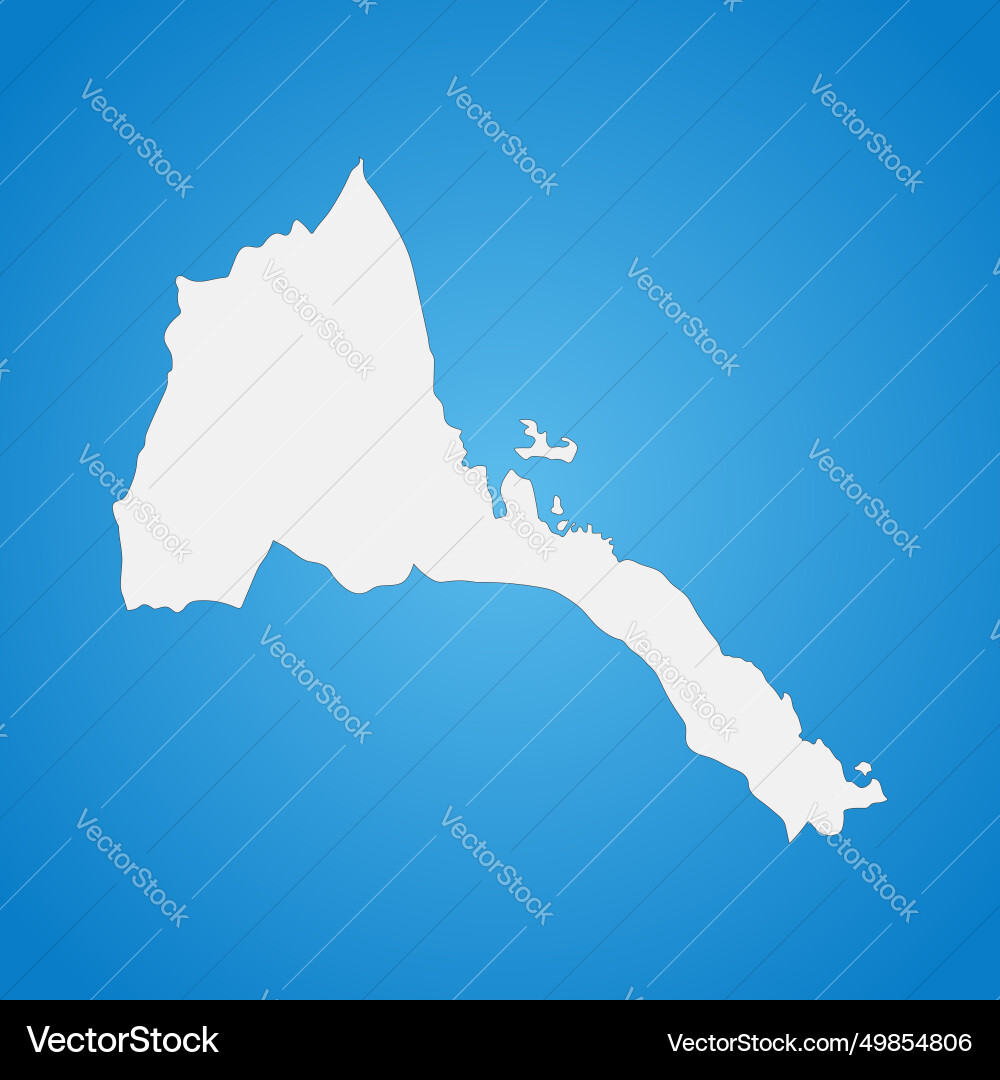 Highly detailed eritrea map with borders isolated Highly detailed eritrea map with borders isolated vector image