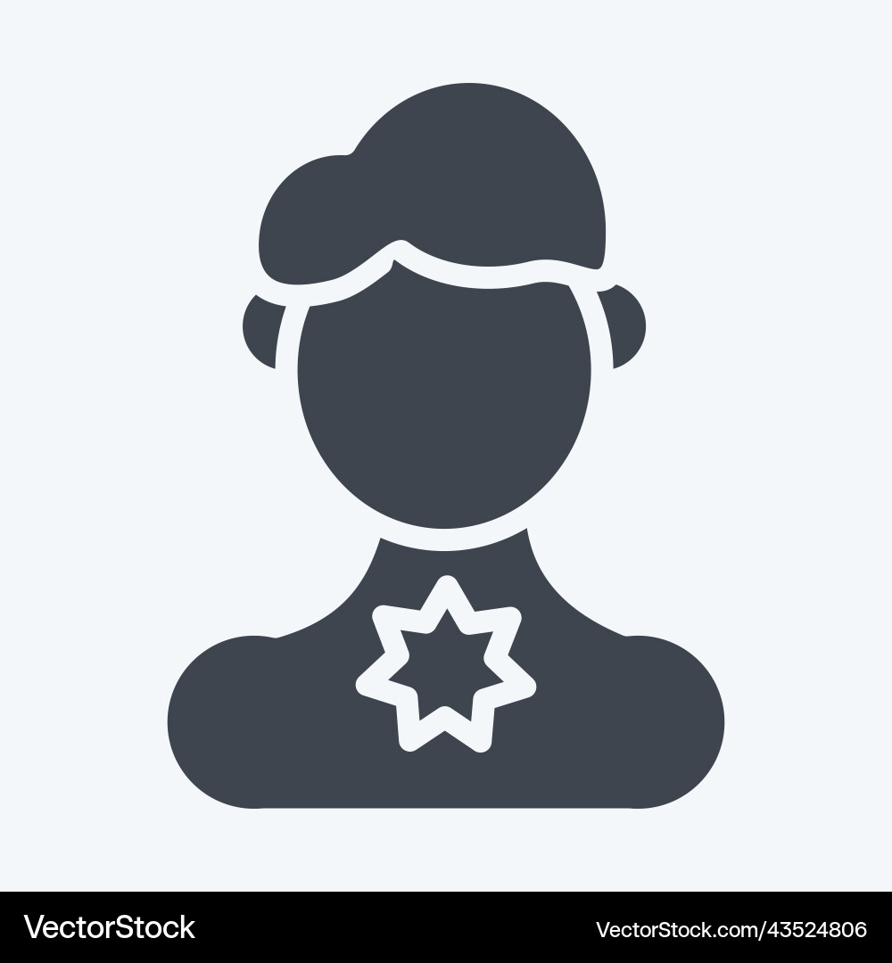 Icon sore throat suitable for flu symbol glyph Icon sore throat suitable for flu symbol glyph Vector Image