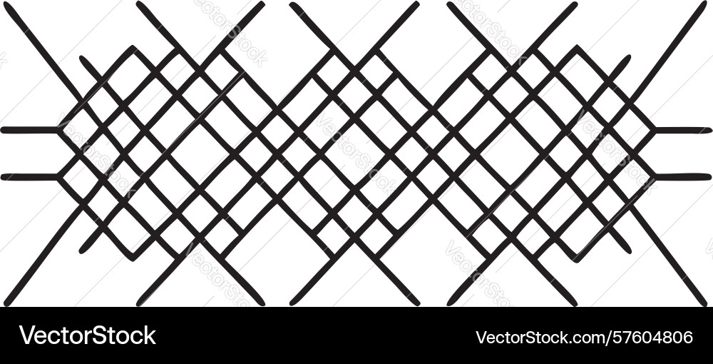 Intersecting linear geometric pattern design vector image