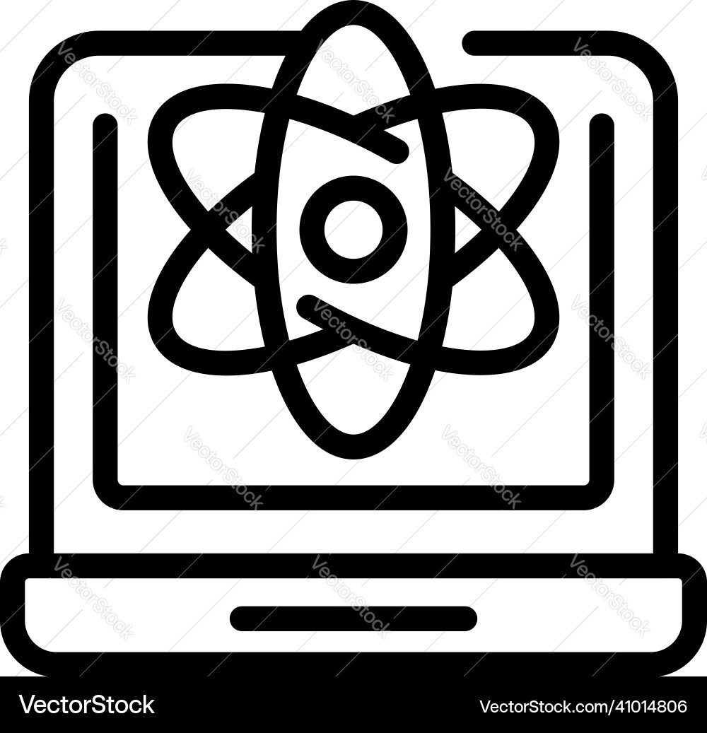 Learning management system icon outline Learning management system icon outline vector image