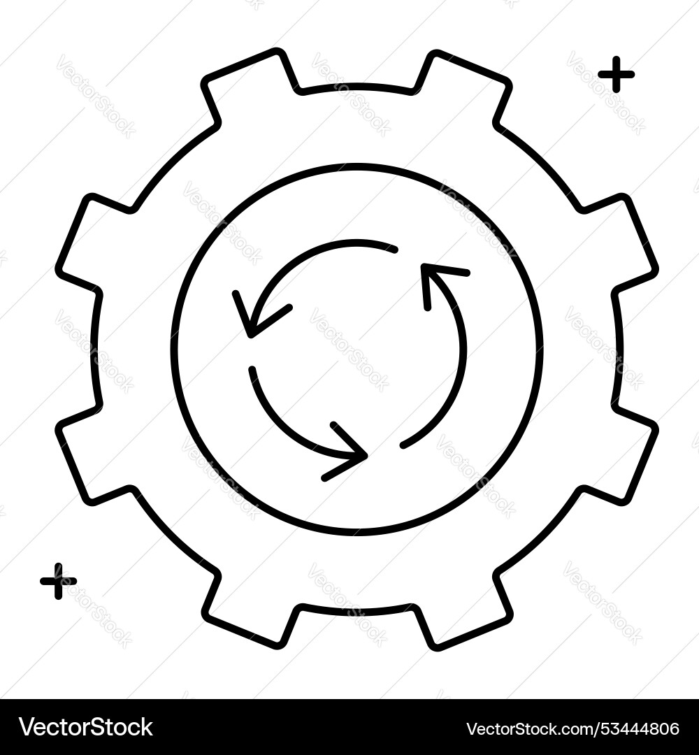 Reverse engineering process icon design vector image