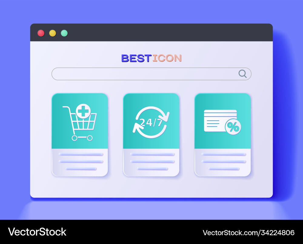 Set clock 24 hours add to shopping cart Set clock 24 hours add to shopping cart vector image