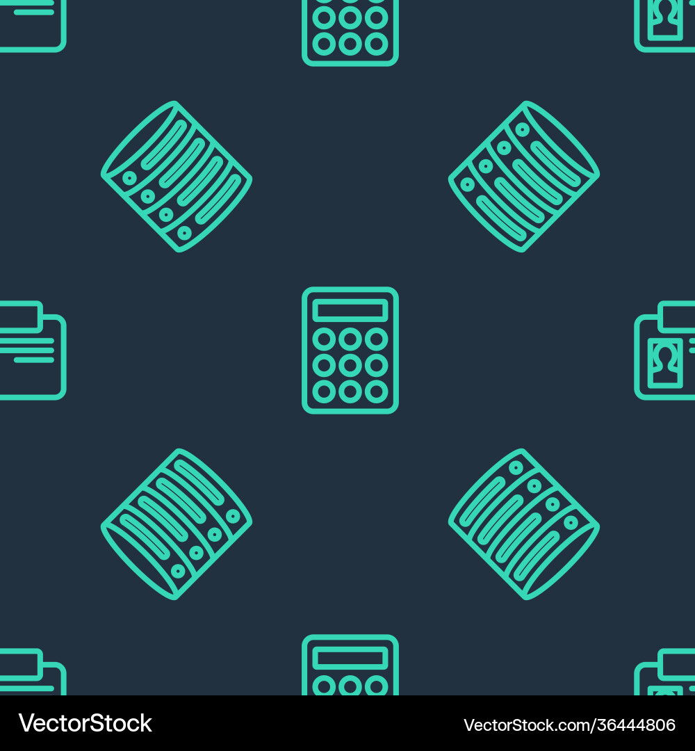 Set line password protection server data web Set line password protection server data web vector image