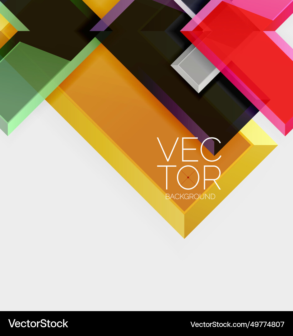 Arrow square geometric abstract background Arrow square geometric abstract background vector image