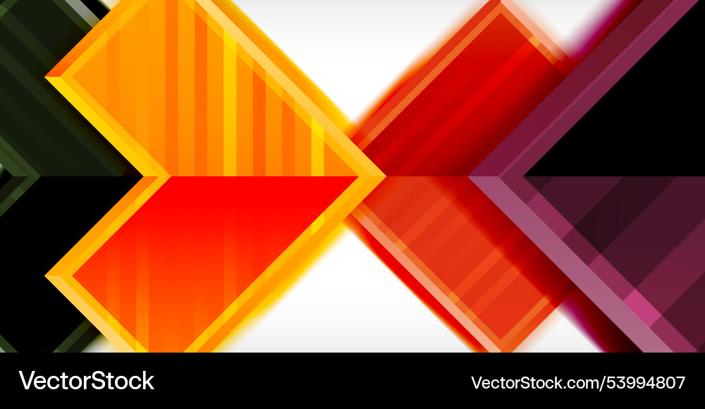 Arrow symbols created with 3d effects and line Arrow symbols created with 3d effects and line Vector Image