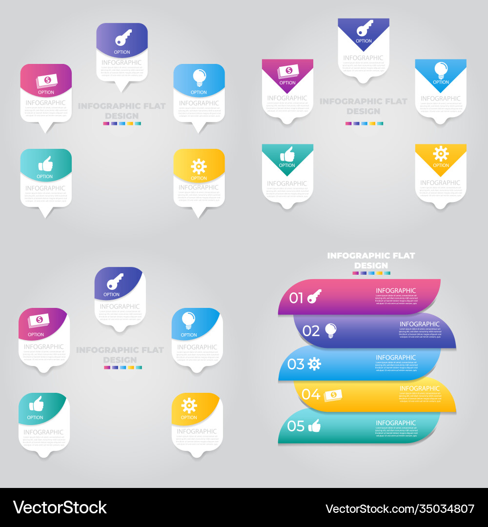 Business data visualization process chart Vector Image