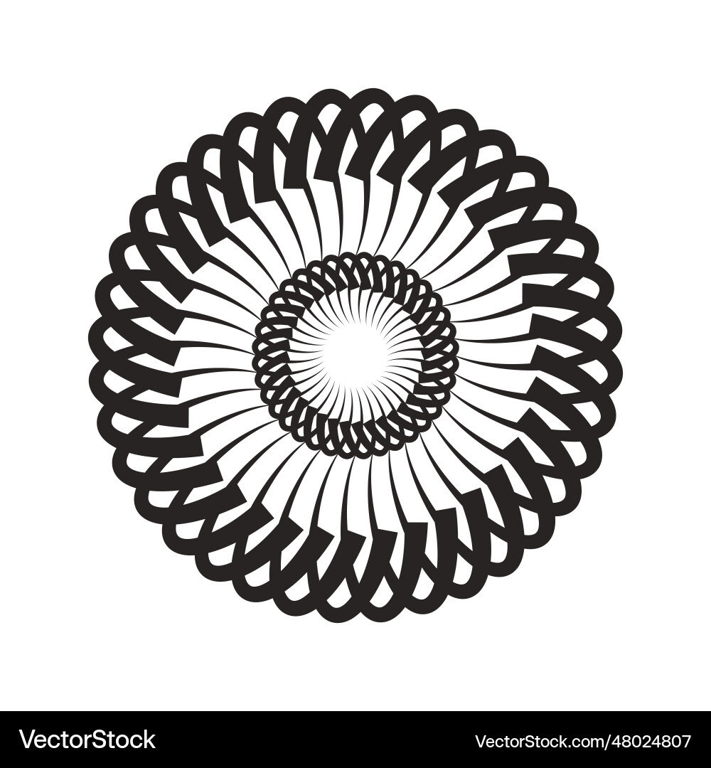 Circular pattern icon Circular pattern icon vector image