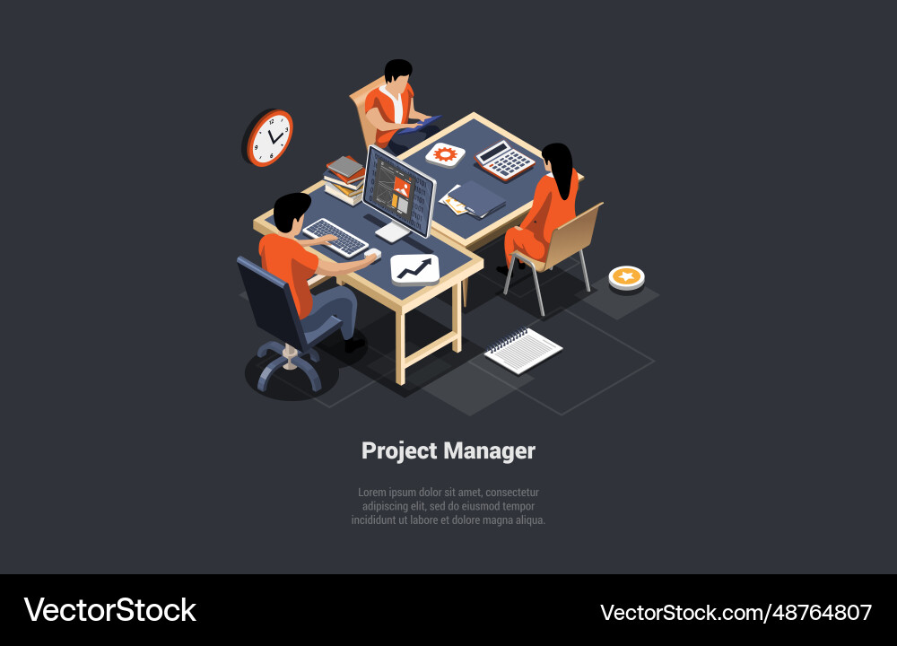 Concept of new startup or project software Vector Image