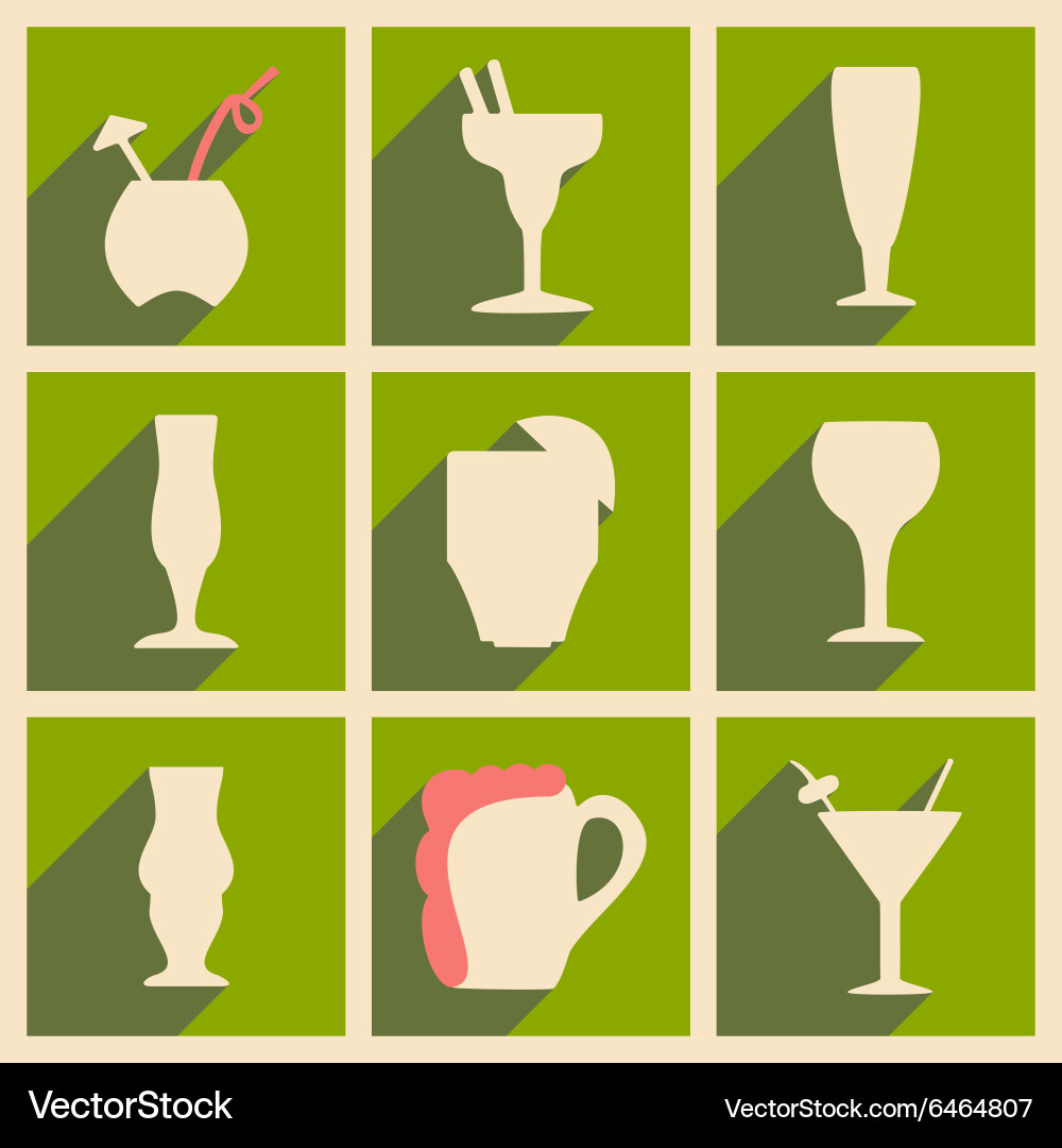Flat with shadow concept and mobile application vector image