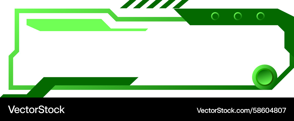 Hud gradient frame futuristic game element Hud gradient frame futuristic game element Vector Image