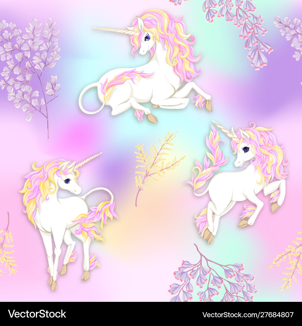 Nahtlose Musterhintergrund mit Einhorn Nahtlose Musterhintergrund mit Einhorn vektorbild