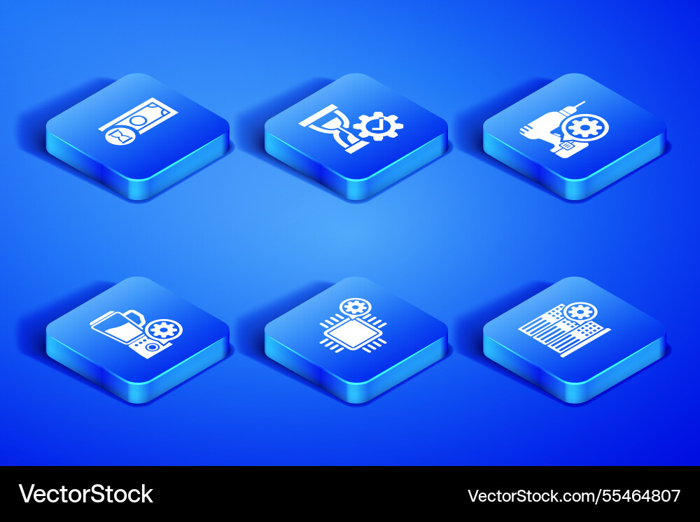 Set server setting fast payments processor Set server setting fast payments processor vector image