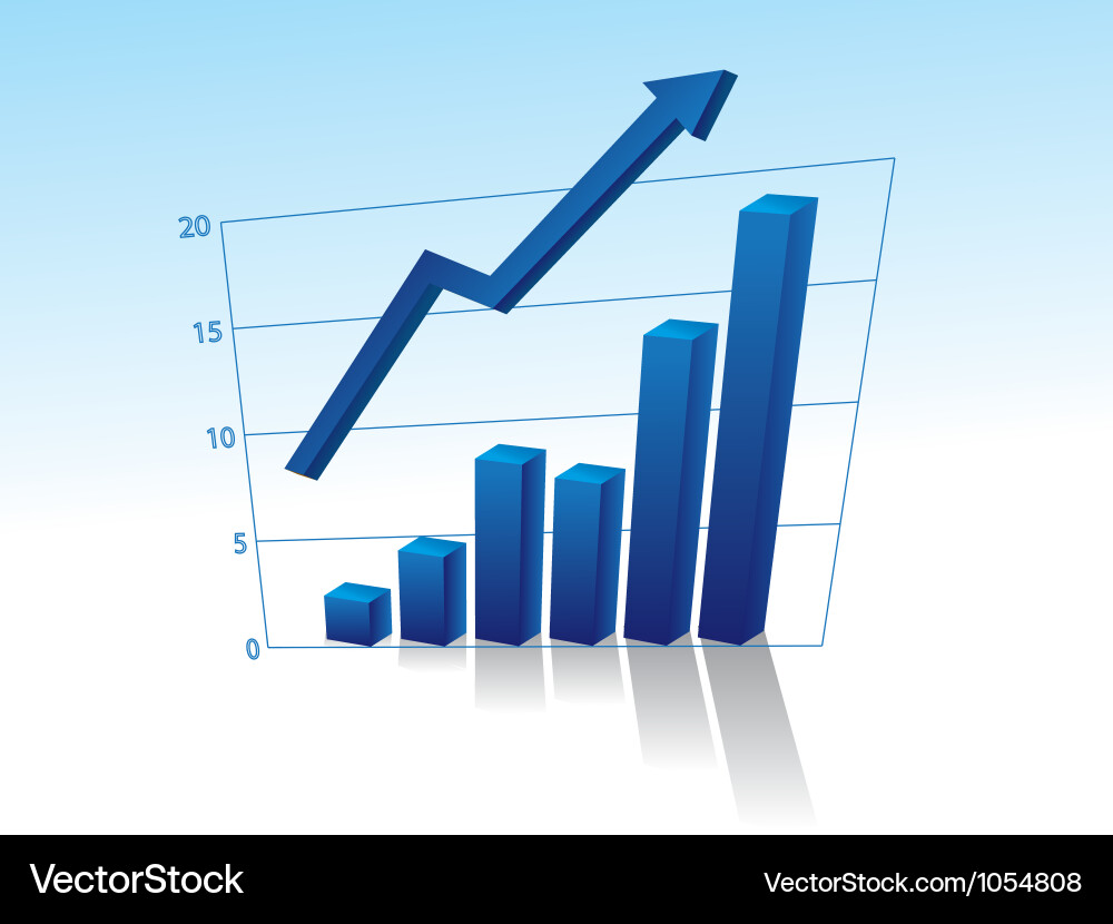 3d graph maps Vector Image