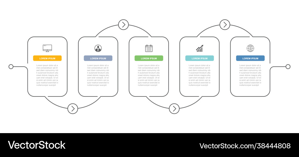 7 data infographics timeline tab thin line index 7 data infographics timeline tab thin line index vector image