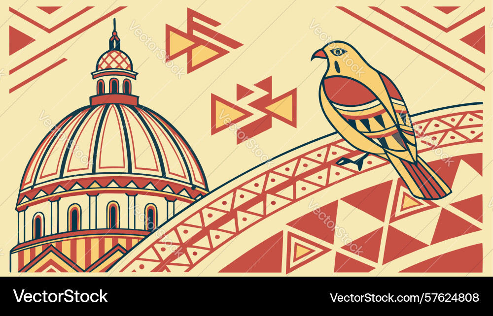Abstract st basils cathedral pattern design Vector Image