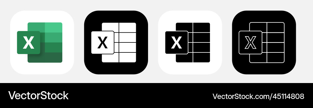 App icon microsoft excel vector image
