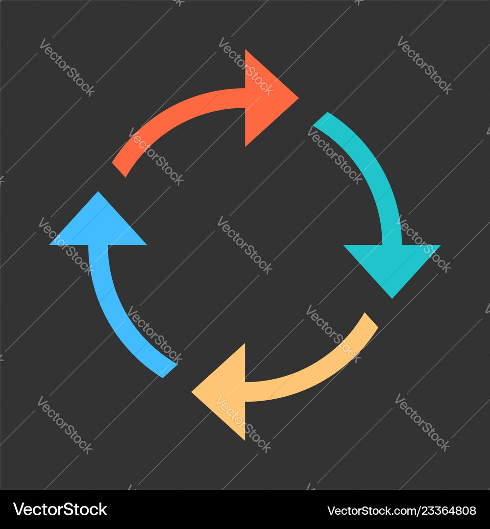 Arrow reload refresh rotation repeat reset sign Arrow reload refresh rotation repeat reset sign Vector Image