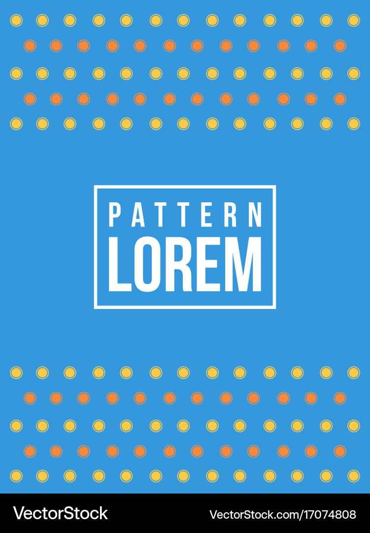 Blue background pattern style collection Vector Image