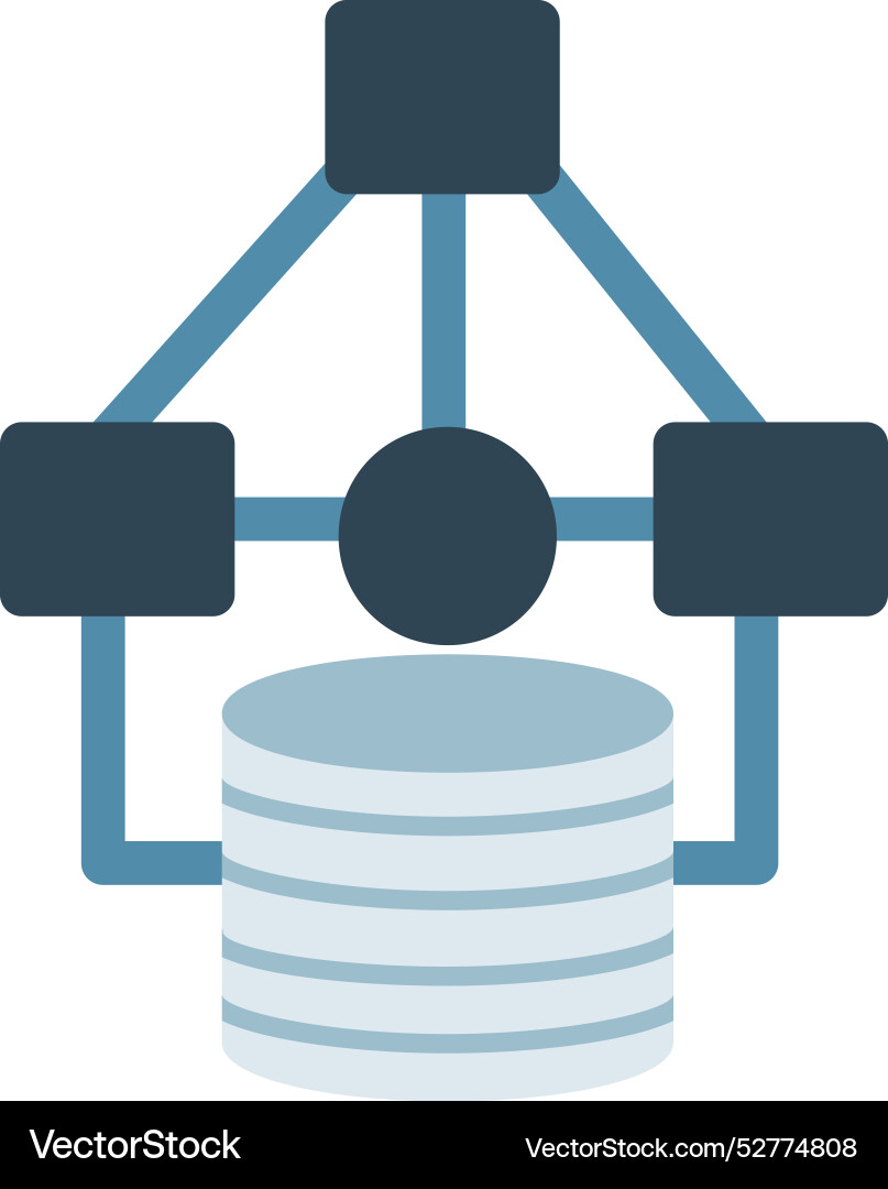 Data modelling icon design vector image