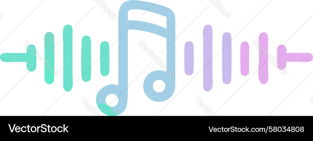 Dynamic Audio Bars - Rhythmic Visualizer Vector Image