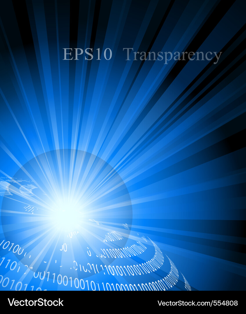 Dynamic Digital Waves Vector Image