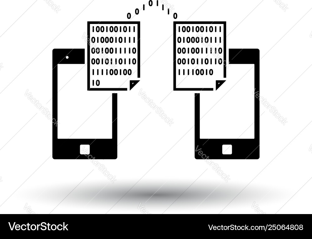 Exchanging data icon vector image