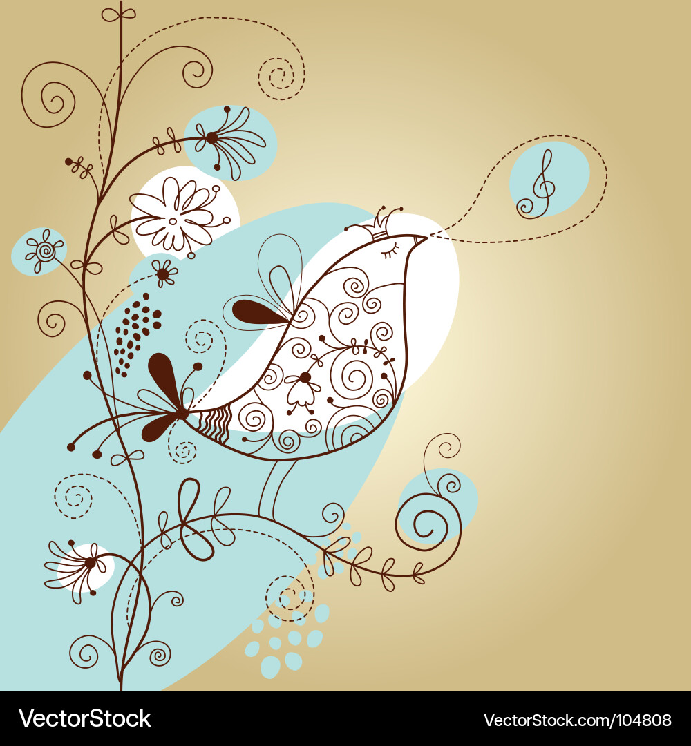 Floral Background Pattern vector image