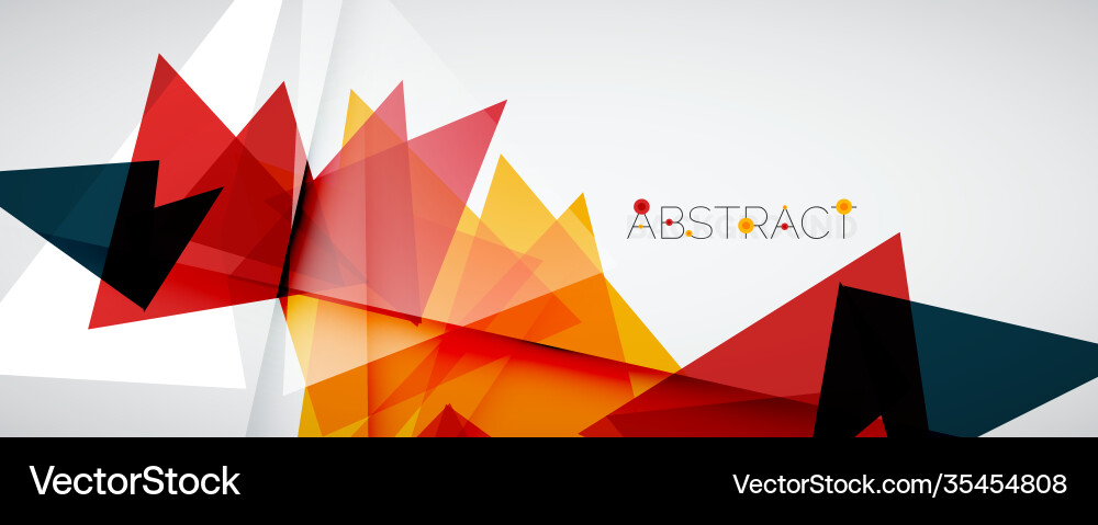 Geometric abstract background color triangle Geometric abstract background color triangle vector image