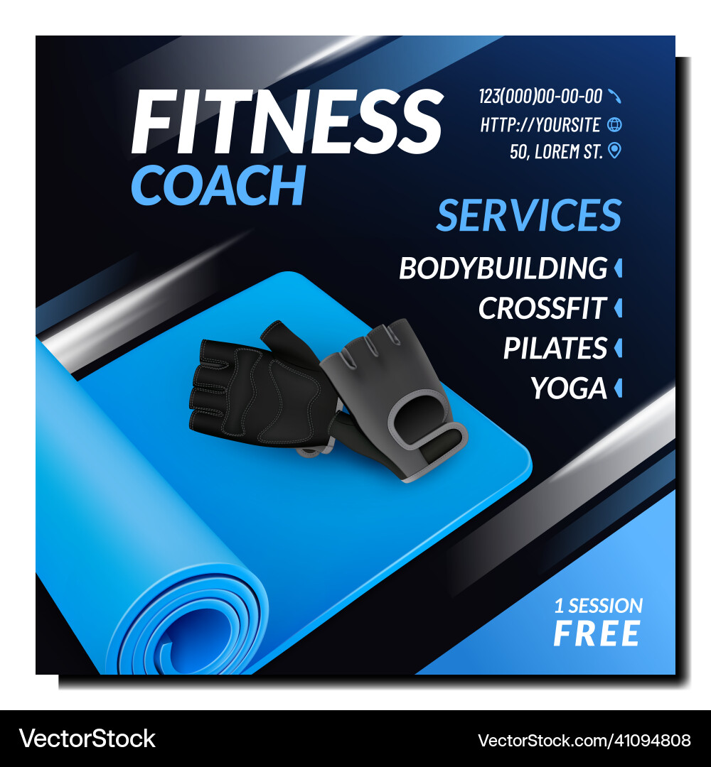 Gym Poster Sport Training Hintergrund Gym Poster Sport Training Hintergrund vektorbild